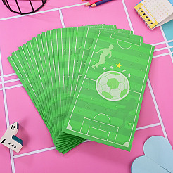 15Pcs Football Pattern Paper Bakery Bags&nbsp;ABAG-TA0002-32C