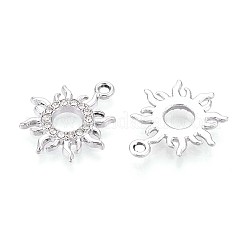 Rack Plating Alloy Rhinestone Pendants&nbsp;PALLOY-T091-20M-P