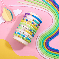 8 Strands Imitation Jelly Handmade Polymer Clay Beads Strands&nbsp;CLAY-TA0001-47B