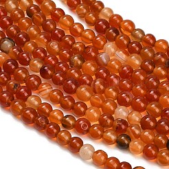 Natural Carnelian Beads Strands&nbsp;GG-CBA1CAF-A01-4mm