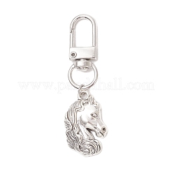 3Pcs Tibetan Style Alloy Horseshoe & Horse Pendant Decorations&nbsp;HJEW-JM04735