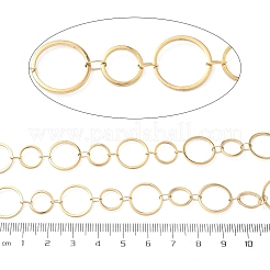 304 Stainless Steel Ring Link Chains&nbsp;CHS-G044-05G-02