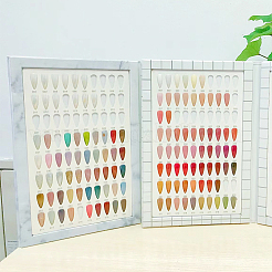 ABS Plastic Nail Art Polish Color Card&nbsp;MRMJ-WH0086-47