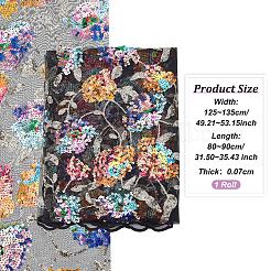 Mesh Bilateral Position Sequin Polyester Fabric&nbsp;AJEW-WH0324-74