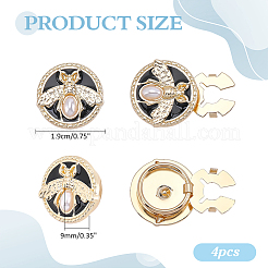 Alloy Enamel Cufflink&nbsp;BUTT-WH0024-072