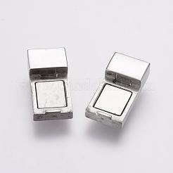 Tarnish Resistant 304 Stainless Steel Magnetic Clasps&nbsp;STAS-F122-20P