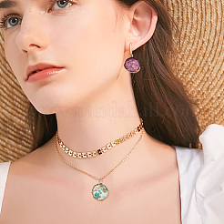 12Pcs 6 Colors Transparent Resin Pendants&nbsp;CRES-CA0001-22