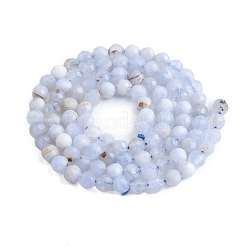 Natural Blue Lace Agate Beads Strands&nbsp;G-K366-B02-02