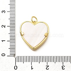 Heart Brass Cubic Zirconia Pendants&nbsp;KK-S508-08G