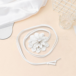 3D Flower PU Leather Tie Knot Waist Belts&nbsp;AJEW-CY0002-87C