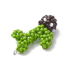 Handmade Glass Seed Beaded Cactus Pendants&nbsp;PALLOY-MZ00684