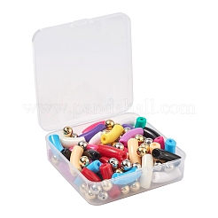 DIY Curved Tube Beads Jewelry Making Finding Kit&nbsp;DIY-FS0002-22