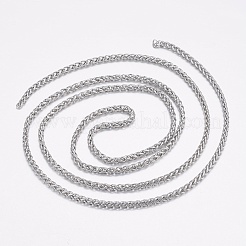 Tarnish Resistant 304 Stainless Steel Wheat Chains&nbsp;STAS-P197-065P
