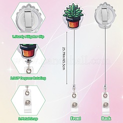 6Pcs 6 Styles Animals Pattern Acrylic Badge Reel&nbsp;DIY-SZ0010-67D