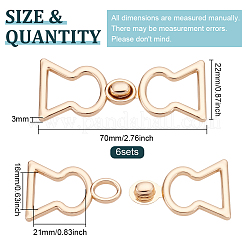 6Pcs Alloy Snap Lock Clasps&nbsp;FIND-BC0004-74