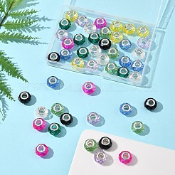 48Pcs 8 Colors Handmade Glass European Beads&nbsp;GLAA-FS0002-14