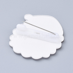 Acrylic Safety Brooches&nbsp;JEWB-D006-A03