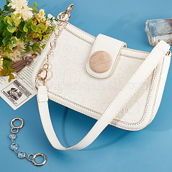 Transparent K9 Glass with Brass Purse Strap Extenders&nbsp;FIND-AB00017