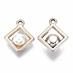 ABS Plastic Imitation Pearl Pendants&nbsp;OACR-R248-006LG