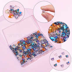 200Pcs 10 Styles Mixed Styles Electroplate Transparent Glass Beads Strands&nbsp;EGLA-SC0001-57