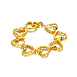 Stylish Stainless Steel Heart Link Chain Bracelets for Women&nbsp;OP5600