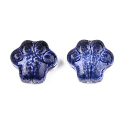 Transparent Spray Painted Glass Beads&nbsp;GGLA-CJC0002-01