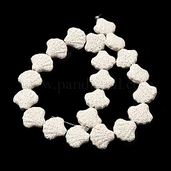 Dyed Natural Lava Rock Beads Strands&nbsp;G-A264-A04-01D