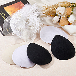 6Pcs 3 Colors EVA Cloth Teardrop Fascinator Hat Base for Millinery&nbsp;AJEW-FG0002-81