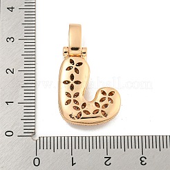 Brass Micro Pave Clear Cubic Zirconia Pendants&nbsp;KK-B099-01G-J