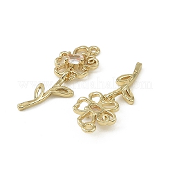 Brass Micro Pave Cubic Zirconia Pendants&nbsp;KK-C107-09A-G