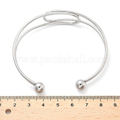 304 Stainless Steel Cuff Bangles&nbsp;BJEW-L682-034P