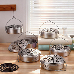 6Pcs Portable Stainless Steel Mosquito Coil Holder with Handle&nbsp;AJEW-WA0004-59