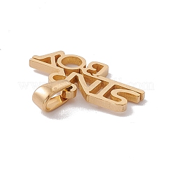 PVD Vacuum Plating 304 Stainless Steel Charms&nbsp;STAS-G284-07G
