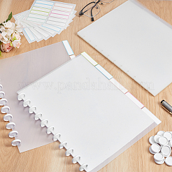 4 Bags Rectangle Plastic Notebook Index Divider Sheets&nbsp;OFST-NB0001-02