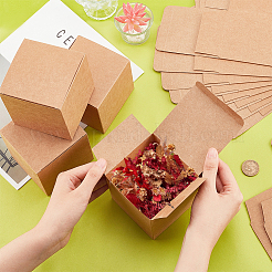 Square Folding Kraft Paper Jewelry Boxes&nbsp;CON-WH0089-47A