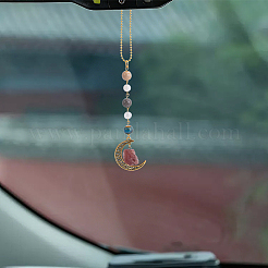 1Pc Hollow Moon Zinc Alloy Pendant Decoration&nbsp;HJEW-BM0001-59