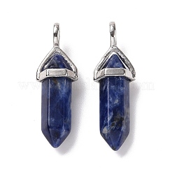 Natural Sodalite Pointed Pendants&nbsp;G-K329-41P