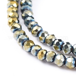 Electroplate Glass Beads Strands&nbsp;EGLA-F149-FP-09