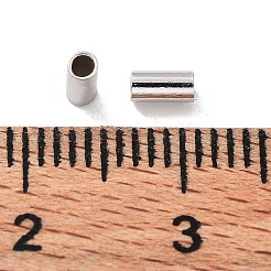 Anti-Tarnish Rhodium Plated 925 Sterling Silver Spacer Tube Beads&nbsp;LS-STER-Z006-02A-P