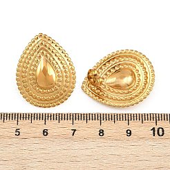 304 Stainless Steel Teardrop Stud Earrings&nbsp;EJEW-I320-11G