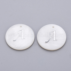 Natural Freshwater Shell Pendants&nbsp;SHEL-Q018-01A-MP