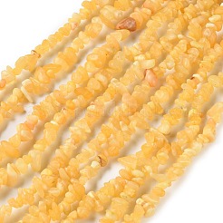 Natural Yellow Jade Beads Strands&nbsp;GG-NH0009-A02-02