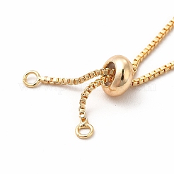 Adjustable Brass Glass Slider Bracelets&nbsp;KK-A178-05G