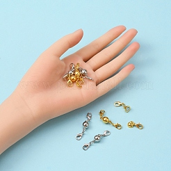 8Sets 2 Colors Eco-Friendly Brass Magnetic Clasps Converter&nbsp;KK-YW0001-36-FF