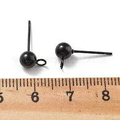 304 Stainless Steel Stud Earring Findings Ion Plating(IP)&nbsp;STAS-P099-04EB