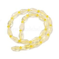 Natural Lemon Quartz(Heated) Beads Strands&nbsp;G-G453-F07-8x16mm