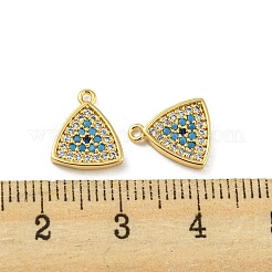 Brass Micro Pave Cubic Zirconia Charms&nbsp;KK-D090-02G