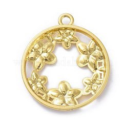 Zinc Alloy Open Back Bezel Pendants&nbsp;X-PALLOY-E577-22G