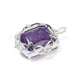 Natural Amethyst Pendants&nbsp;G-I381-01P-05