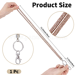 1Pc Alloy Rhinestone ID Card Lanyard&nbsp;AJEW-CP0009-93